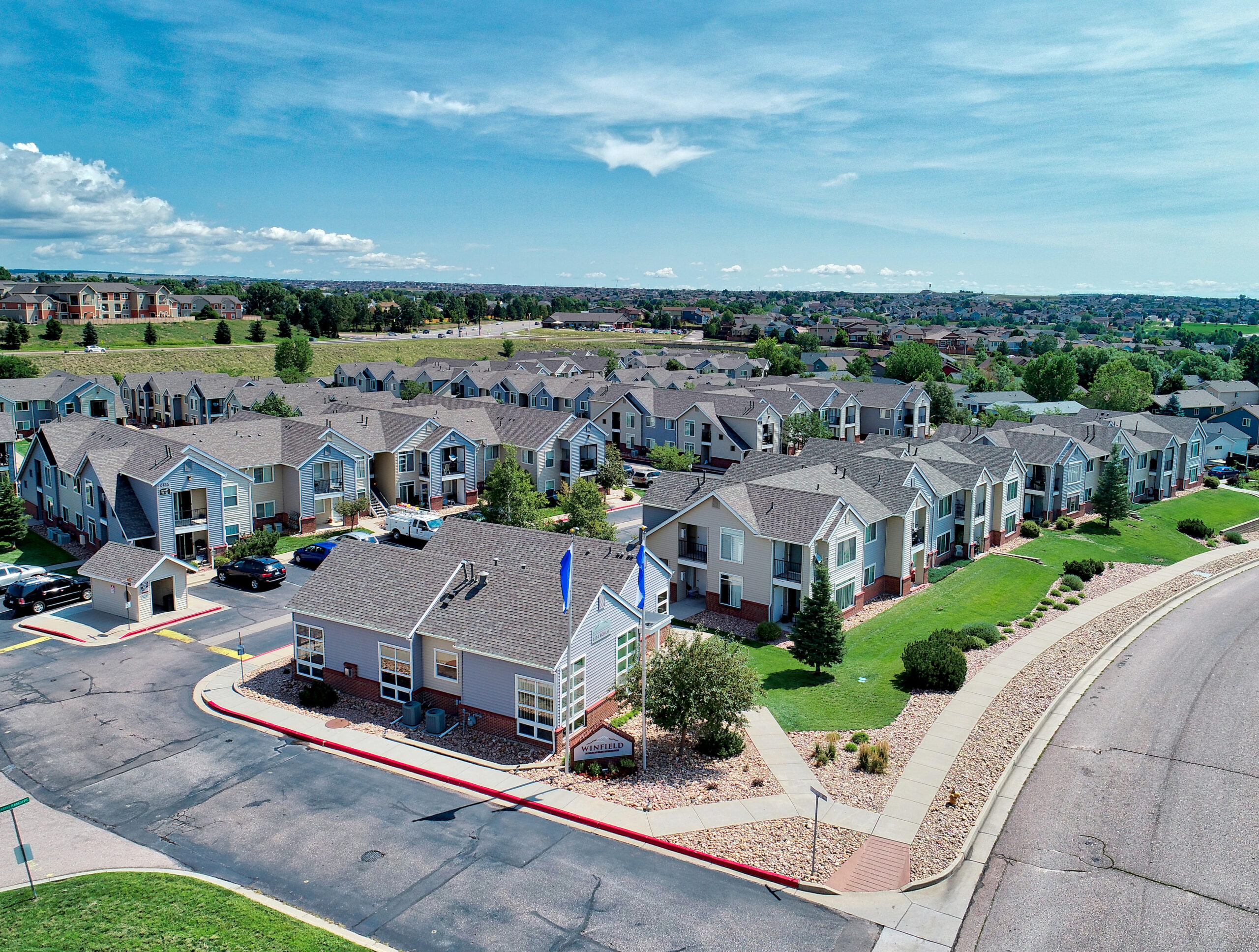 Winfield Apartment Aerial Drone